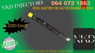 Ssangyong 2.0 Diesel Injectors For Sale