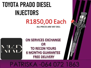 Toyota Prado Diesel Injectors For Sale