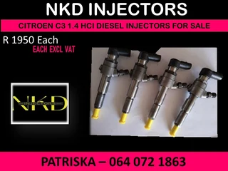 Citroen C3 1.4 Hdi Diesel Injectors For Sale