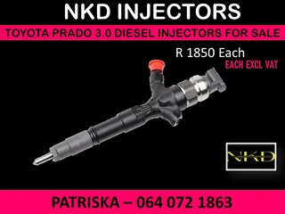 Toyota Prado 3.0 Diesel Injectors For Sale