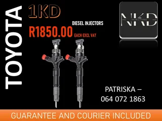 TOYOTA 2KD DIESEL INJECTORS FOR SALE