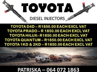 Toyota Diesel Injectors For Sale