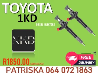 TOYOTA 2KD &amp; 1KD DIESEL INJECTORS FOR SALE