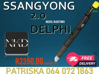 Quality Diesel Injectors ,tested And Guaranteed For Ssangyong 2.0