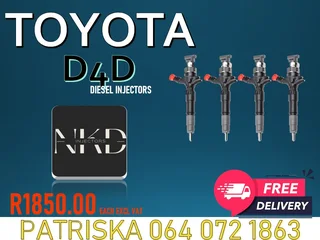 Quality Diesel Injectors,tested And Guaranteed For Toyota D4d