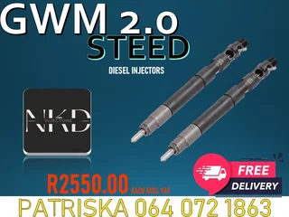 Quality Diesel Injectors,tested And Guaranteed For Gwm 2.0 Steed