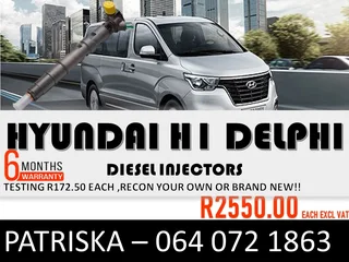 Hyundai H1 Delphi Diesel Injectors For Sale
