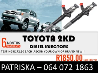 Toyota 2kd Diesel Injectors For Sale