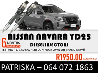 Nissan Navara Yd25 Diesel Injectors For Sale