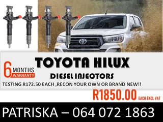 Toyota Hilux Diesel Injectors For Sale