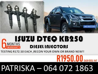 Isuzu Dteq Kb250 Diesel Injectors For Sale
