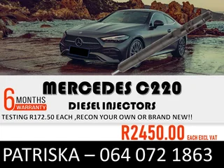 Mercedes C220 Diesel Injectors For Sale