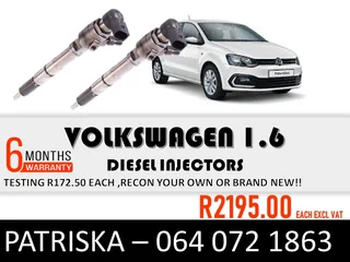 Volkswagen 1.6 Diesel Injectors For Sale