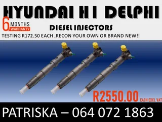 Hyundai H1 Delphi Diesel Injectors For Sale