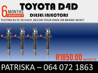 Toyota D4d Diesel Injectors For Sale