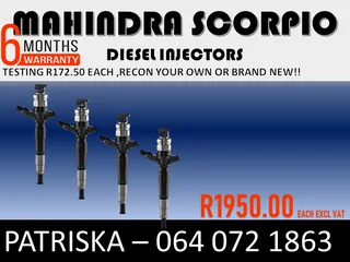 Mahindra Scorpio Diesel Injectors For Sale