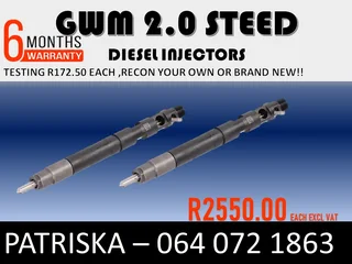 Gwm 2.0 Steed Diesel Injectors For Sale
