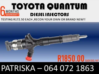 Toyota Quantum Diesel Injectors For Sale