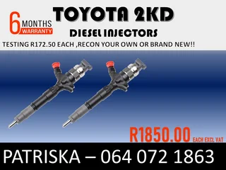 Toyota 2kd Diesel Injectors For Sale