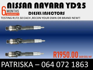Nissan Navara Yd25 Diesel Injectors For Sale