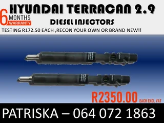 Hyundai Terracan 2.9 Diesel Injectors For Sale