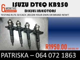 Isuszu Dteq Kb250 Diesel Injectors For Sale