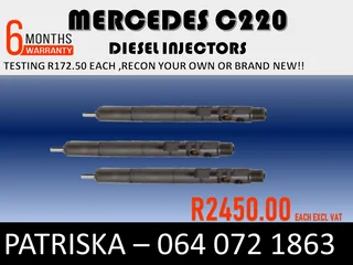 Mercedes C220 Diesel Injectors For Sale