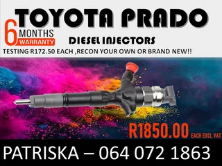 Toyota Prado Injectors For Sale