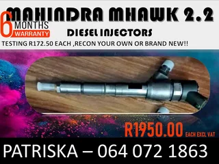 Mahindra Mhawk 2.2 Diesel Injectors For Sale