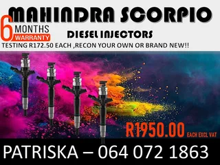 Mahindra Scorpio Diesel Injectors For Sale