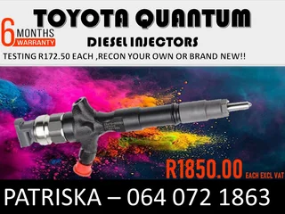 Toyota Quantum Diesel Injectors For Sale