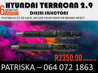 Hyundai Terracan 2.9 Diesel Injectors For Sale
