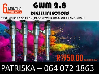 Gwm 2.8 Diesel Injectors For Sale
