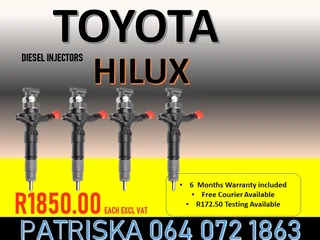 Toyota Hilux Diesel Injectors For Sale