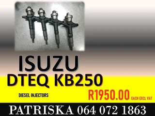 Isuzu Dteq Kb250 Diesel Injectors For Sale
