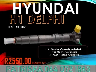 Hyundai H1 Dewlphi Diesel Injectors For Sale