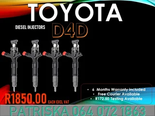 Toyota D4d Diesel Injectors For Sale