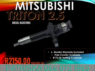 Mitsusbishi Triton 2.5 Diesel Injectors For Sale