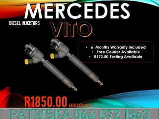 Mercedes Vito Diesel Injectors For Sale