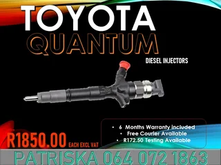 Toyota Quatum Diesel Injectors For Sale