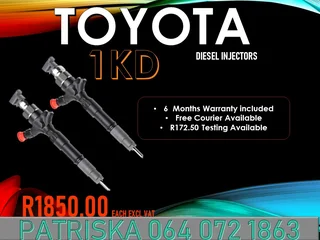 Toyota 1 Kd Diesel Injectors For Sale On Same Day Services