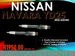 Nissan Navara Yd25 Diesel Injectors For Sale