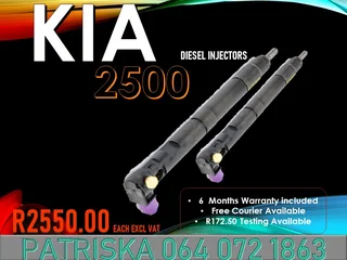Kia 2500 Diesel Injectors For Sale On Service Exchange Or New