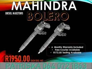 Mahindra Bolero Diesel Injectors For Sale Or Toe Recon