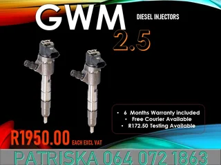 Gwm 2.5 Diesel Injectors For Sale On Exchange Or To Recon