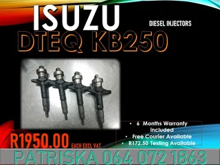 Isuzu Dteq Kb250 Diesel Injectors For Sale