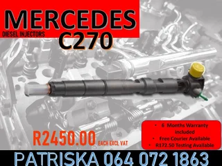 Mercedes C270 Diesel Injectors For Sale Or To Recon