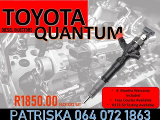 Toyota Quantum Diesel Injectors For Sale Or To Recon