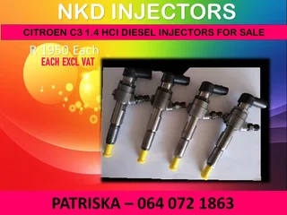 Diesel Injectors Exchange Or To Recon For Citroen C3 1.4 Hdi