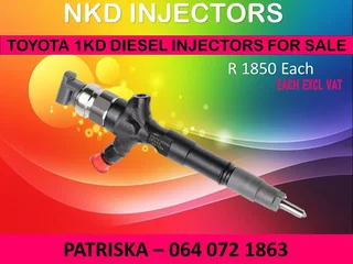 Toyota 1kd Diesel Injectors For Sale On Recon Or To Exchange